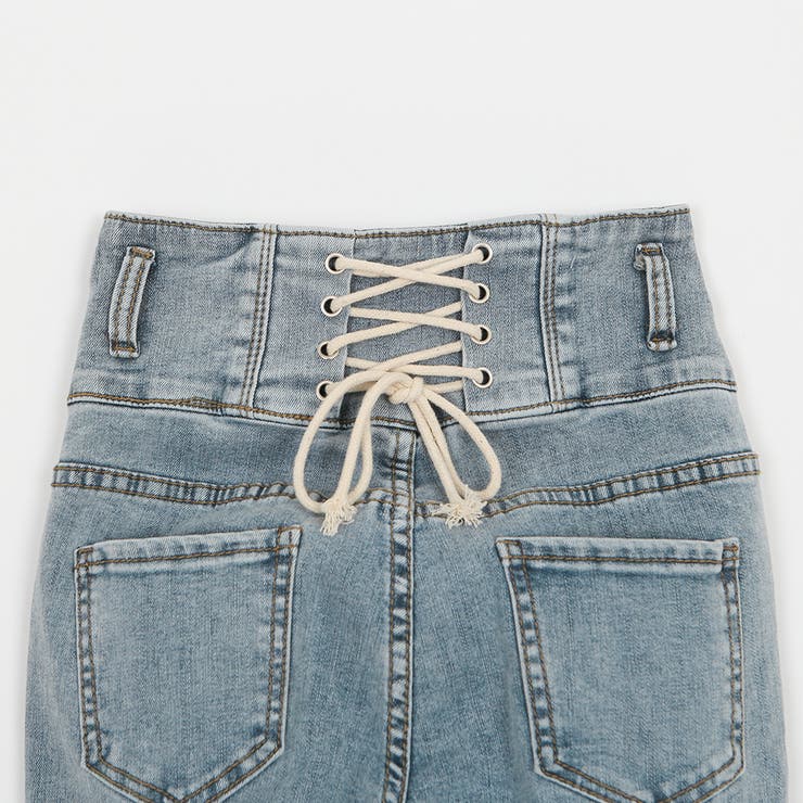 バックアイレットデニム スキニージーンズ スリムフィット | PREMIUM K | 詳細画像34 