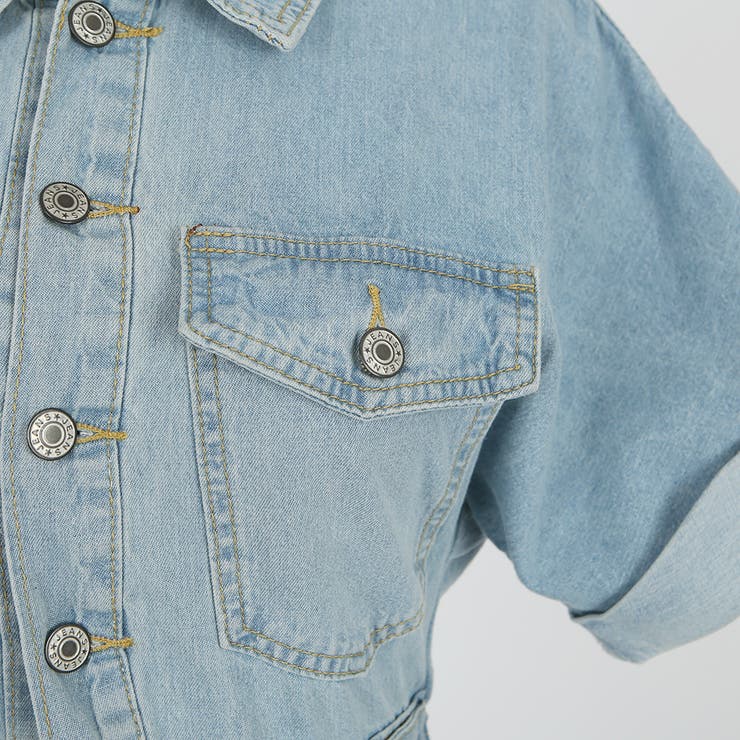 ウォッシュブルーデニムワンピース デニム ワンピース | PREMIUM K | 詳細画像21 