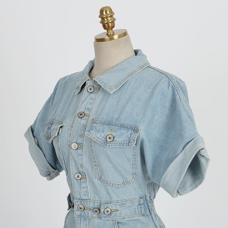 ウォッシュブルーデニムワンピース デニム ワンピース | PREMIUM K | 詳細画像24 