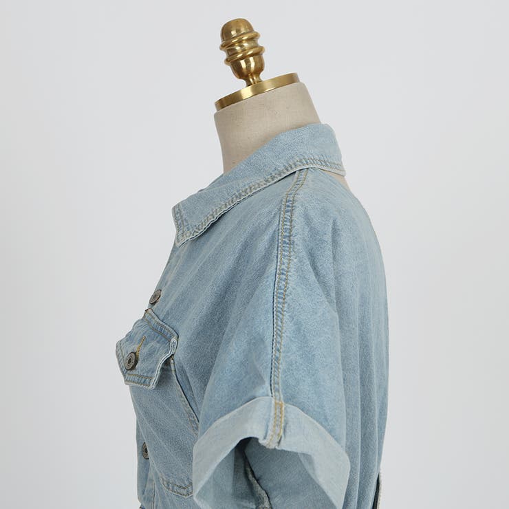 ウォッシュブルーデニムワンピース デニム ワンピース | PREMIUM K | 詳細画像25 