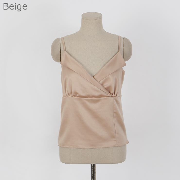 カラービスチェキャミソール 深いVネック ワイドVネック | PREMIUM K | 詳細画像2 