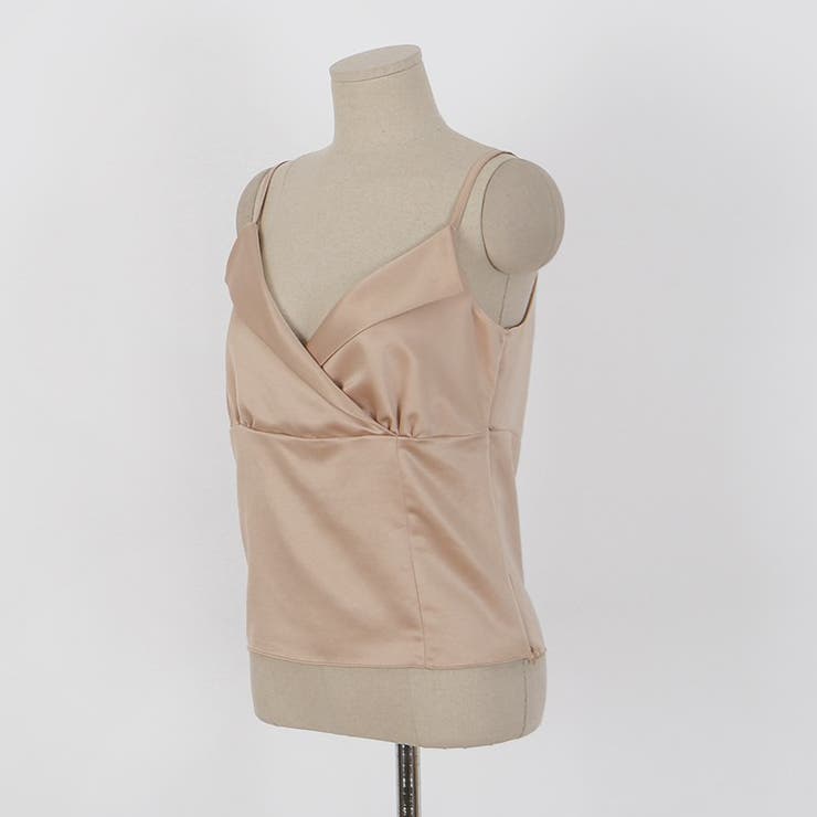 カラービスチェキャミソール 深いVネック ワイドVネック | PREMIUM K | 詳細画像3 