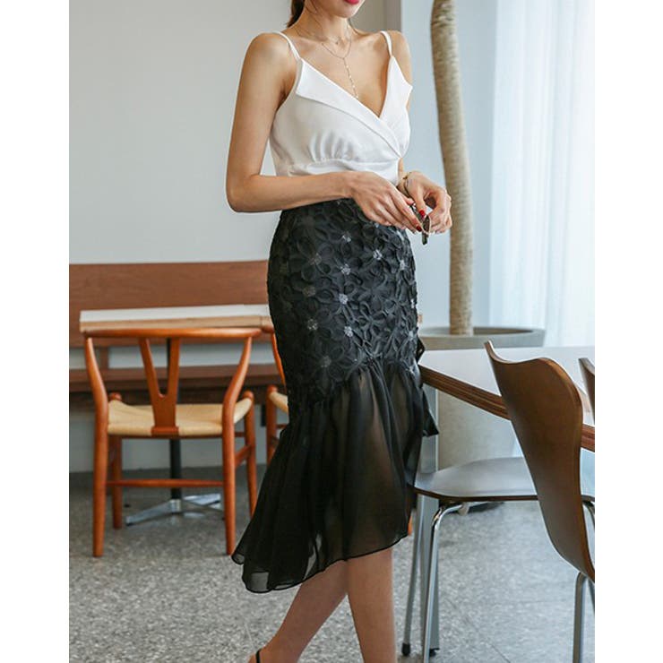 カラービスチェキャミソール 深いVネック ワイドVネック | PREMIUM K | 詳細画像23 