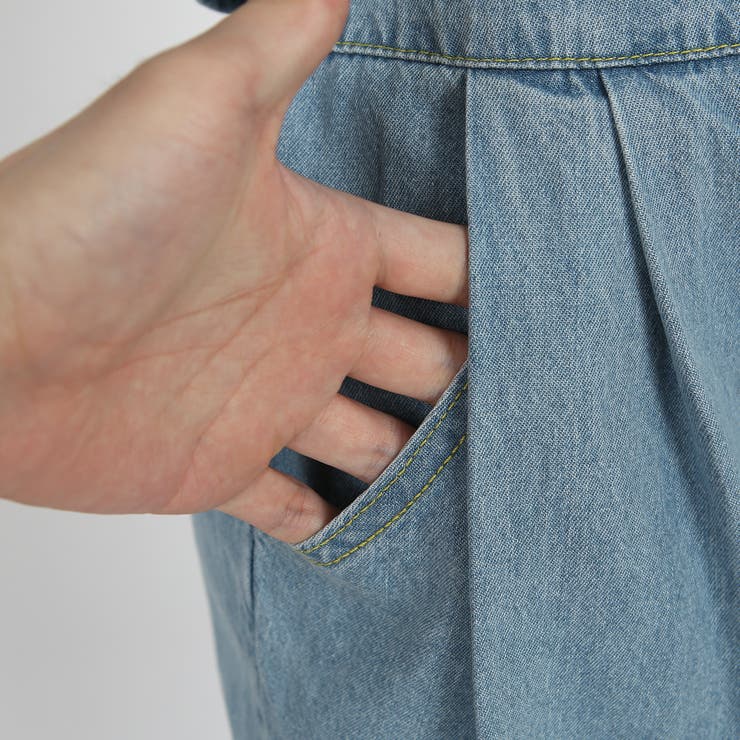 背中スリットデニムワンピース ワンピース デニム | PREMIUM K | 詳細画像20 