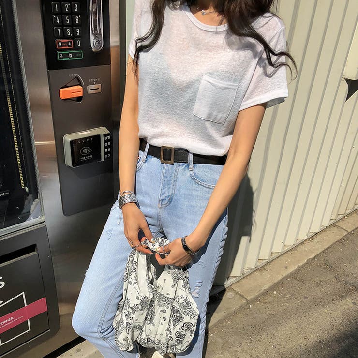 リネンミックスポケットTシャツ 半袖 スラブ | PREMIUM K | 詳細画像23 