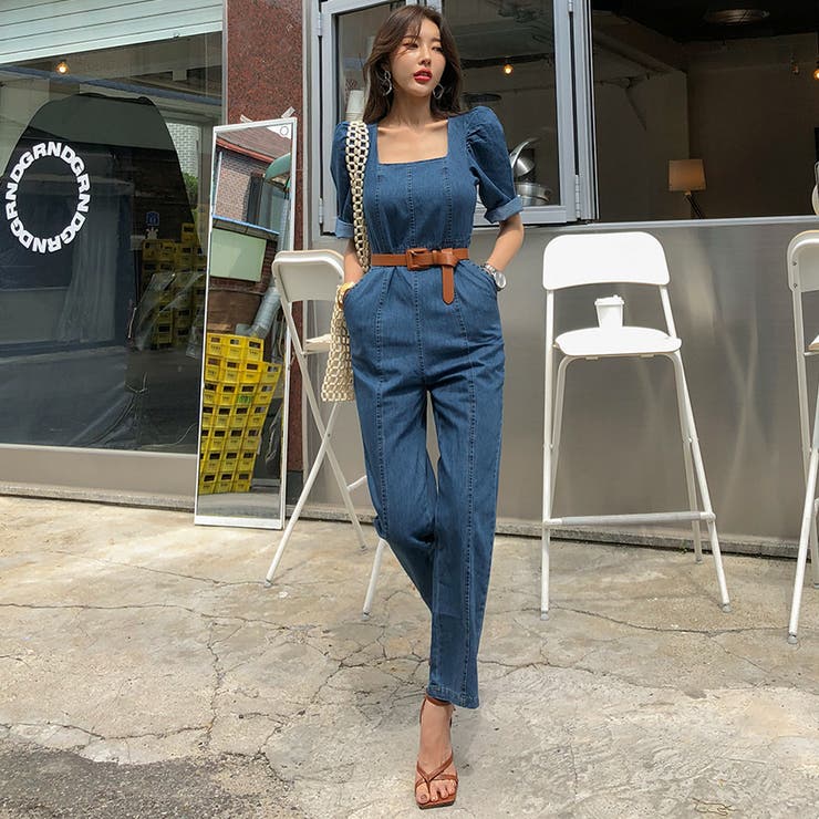 IENA×upper hightsパフスリーブオールインワン upper hights/アッパーハイツ THE M パフスリーブオールインワン