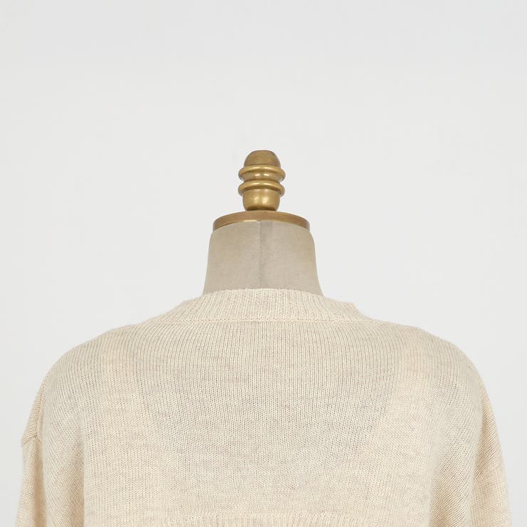 ボレロクロップドツーピース ロングワンピース ニット[品番