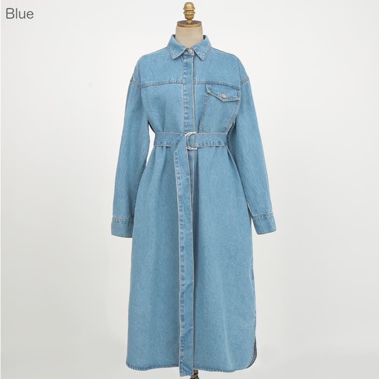 Levi's リーバイス ロング コート ベルト デニム シャツ ワンピース ds015_image01.jpg