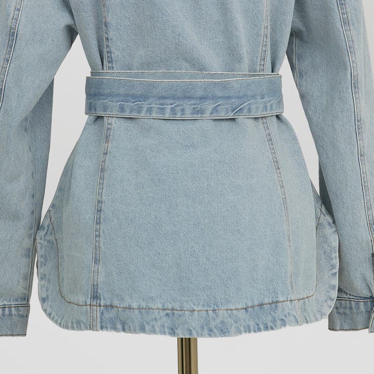 ベルテッドデニムジャケット ウエストマーク 2WAY | PREMIUM K | 詳細画像28 