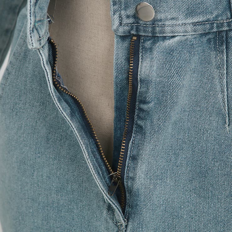 デニムシャツミニワンピース ハイウエスト ドロップショルダー | PREMIUM K | 詳細画像18 