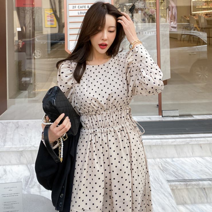 新品 DOUBLE STANDARD CLOTHING パフスリーブワンピース DOUBLE STANDARD CLOTHING（ダブルスタンダードクロージング）の