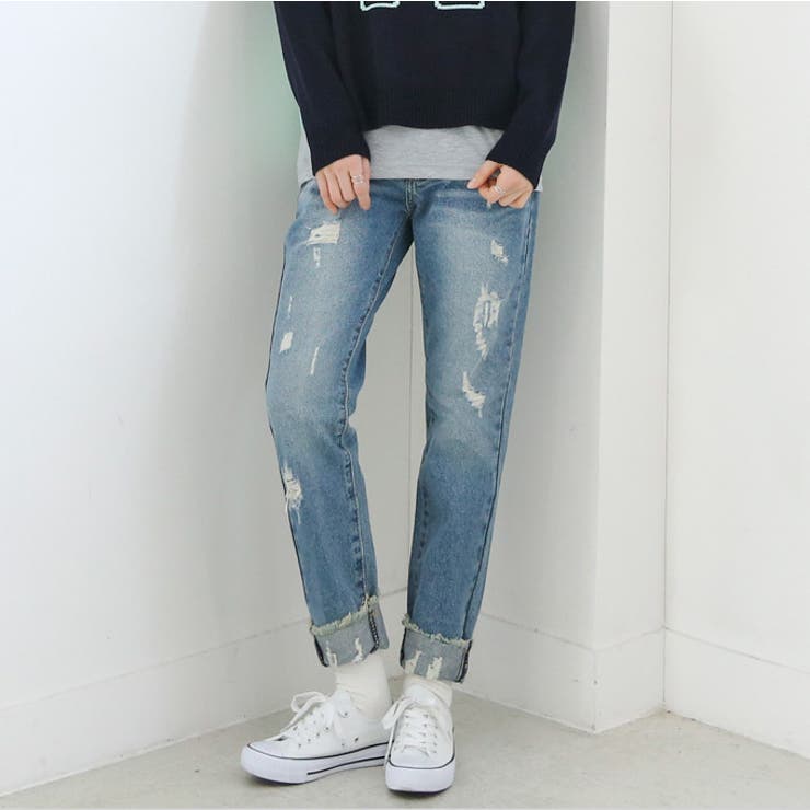 ダメージボーイフレンドデニム ジーンズ ストレート 品番 Ad Premium K プレミアムケー のレディースファッション通販 Shoplist ショップリスト ダメージボーイフレンドデニム ジーンズ ストレート 品番 Ad Premium K プレミアムケー のレディースファッション通販 Shoplist ショップリスト