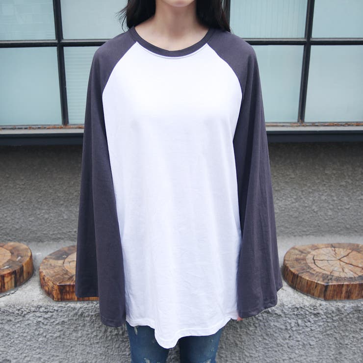 ラグラン ロンT ロングtシャツ ロゴTシャツ メンズ 綿 100% 6.2