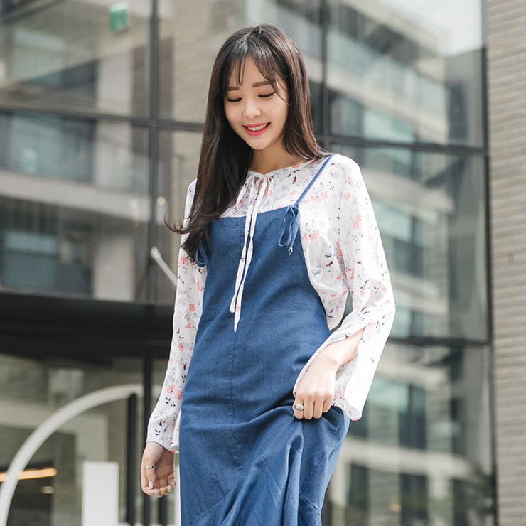 極美品 22ss　フォクシー　デニムドリームワンピース　リボン　ドレス　紺　XL 22ss 極美品 フォクシー デニムドリームワンピース ドレス