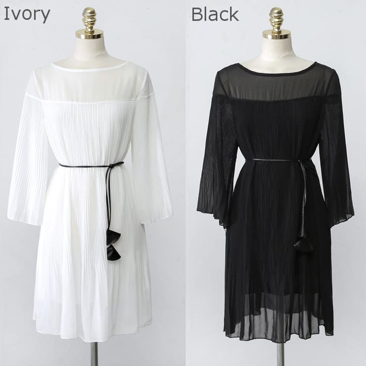 【大きいサイズ有！】フェイクツーピースミニワンピース　シフォン⭐︎ゆったり　薄地 xzj4720332.jpg