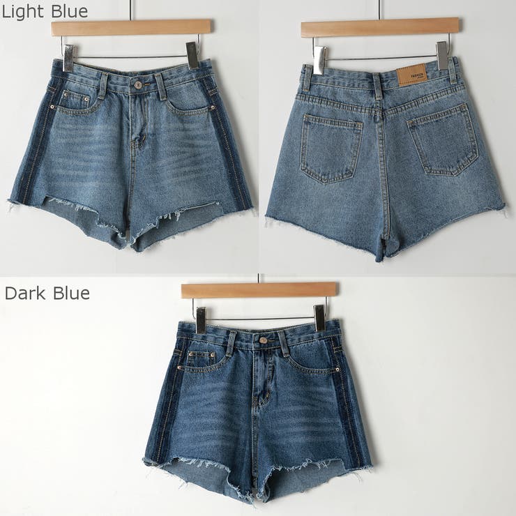 コーディングラインショートパンツ デニム サイドライン | PREMIUM K | 詳細画像2 