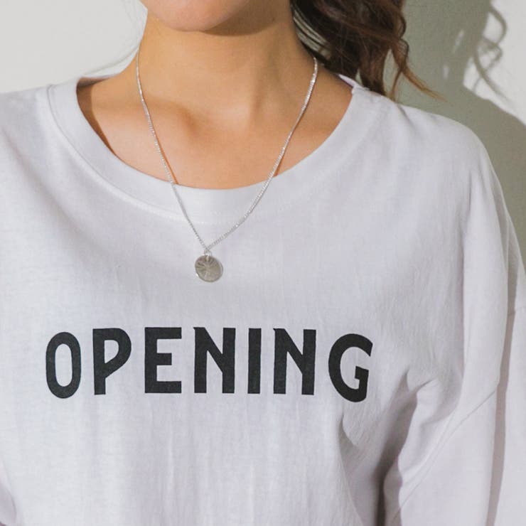 OPENINGテキストTシャツ 英字 ドロップショルダー | PREMIUM K | 詳細画像17 