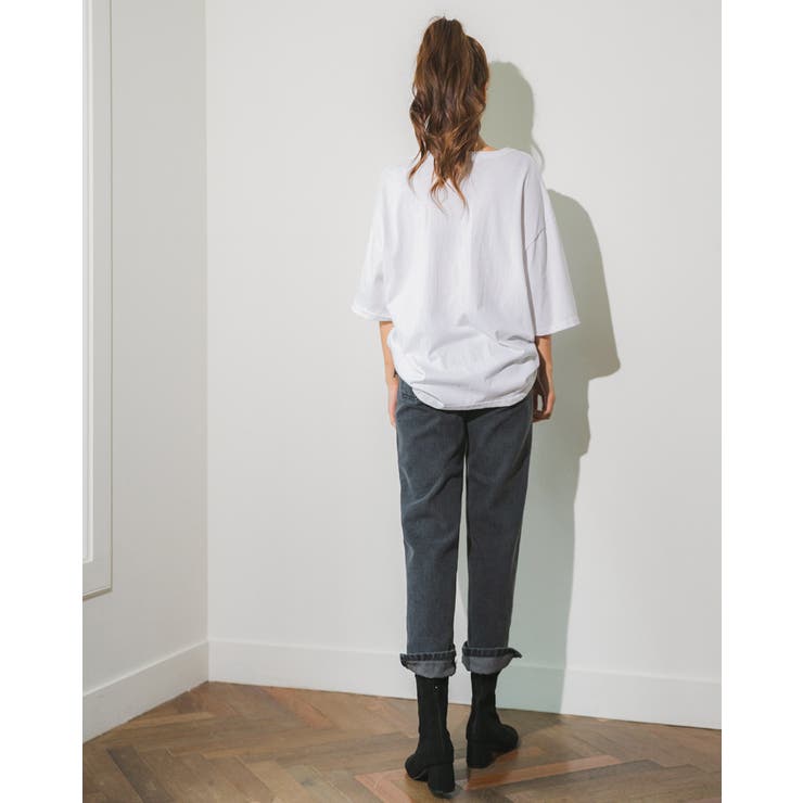OPENINGテキストTシャツ 英字 ドロップショルダー | PREMIUM K | 詳細画像19 