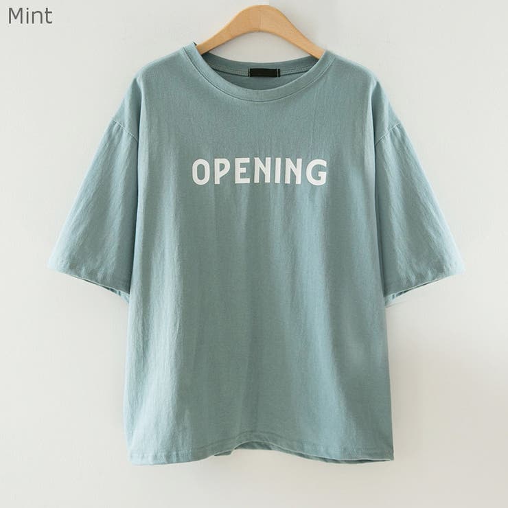OPENINGテキストTシャツ 英字 ドロップショルダー | PREMIUM K | 詳細画像23 