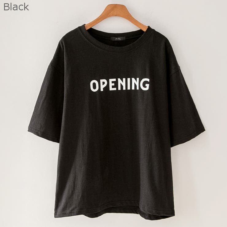 OPENINGテキストTシャツ 英字 ドロップショルダー | PREMIUM K | 詳細画像26 