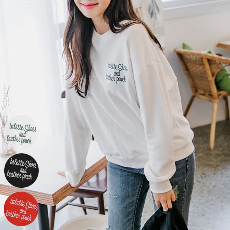 pouch刺繍ロゴスウェット トレーナー 長袖 | PREMIUM K | 詳細画像1 