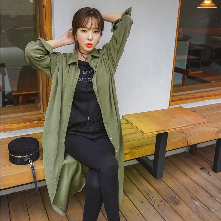 3WAYボタンロングシャツワンピース フロントボタン ウエスト
