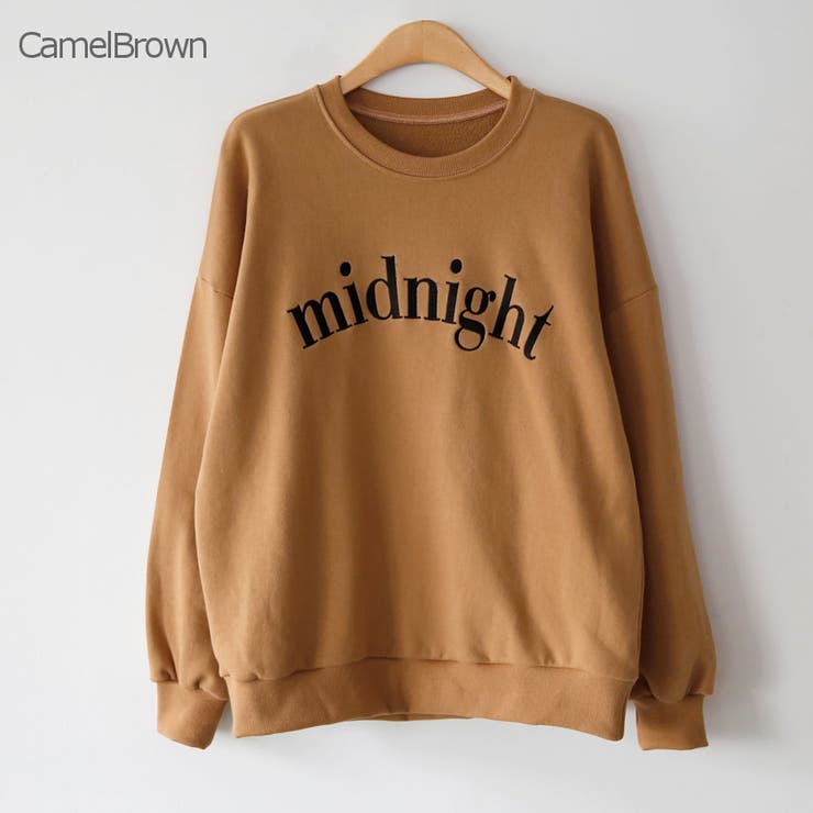 CamelBrown | midnight刺繍ロゴスウェット トレーナー スウェット | PREMIUM K