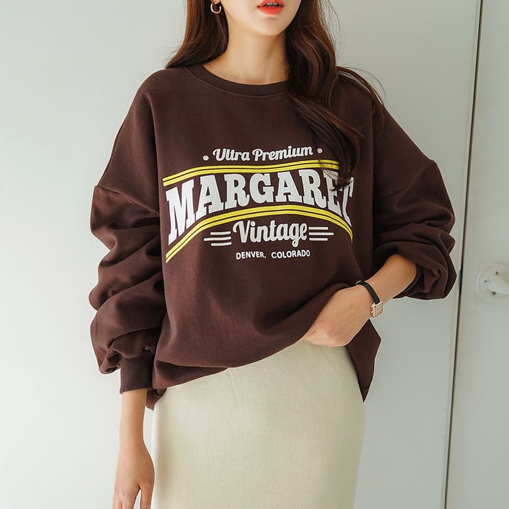 MARGARET裏起毛トレーナー ロゴスウェット 裏起毛 | PREMIUM K | 詳細画像7 
