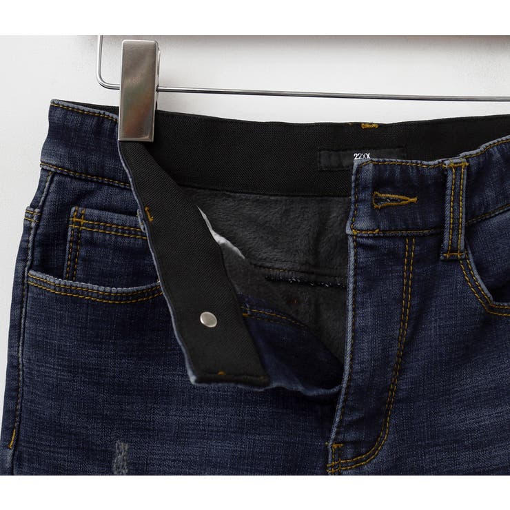 ふんわり裏起毛ブルーデニム ジーンズ スキニーパンツ | PREMIUM K | 詳細画像17 