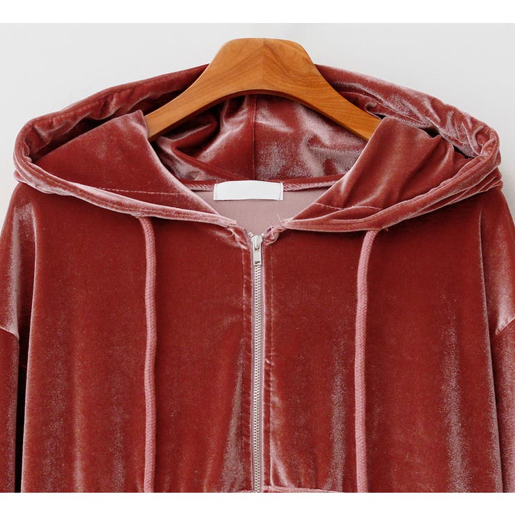 パーカーセットアップ　ベルベット BUBBLES NEW ARRIVAL 🎀 ・Velvet parker set up color : pink