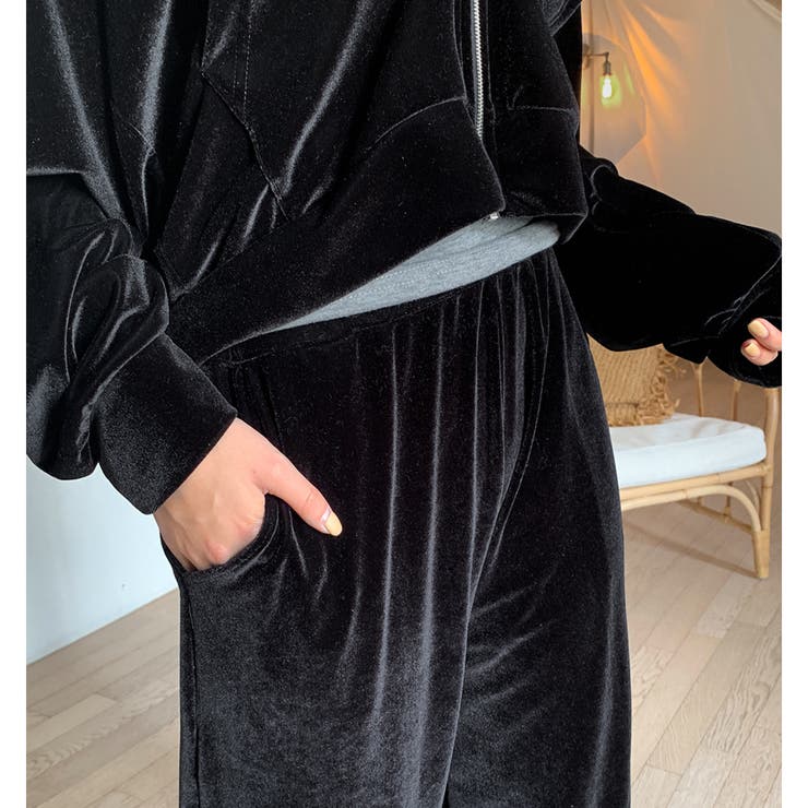 パーカーセットアップ　ベルベット BUBBLES NEW ARRIVAL 🎀 ・Velvet parker set up color : pink