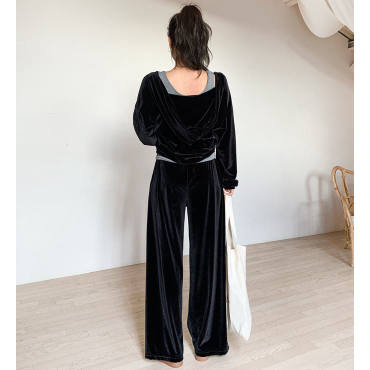 パーカーセットアップ　ベルベット BUBBLES NEW ARRIVAL 🎀 ・Velvet parker set up color : pink