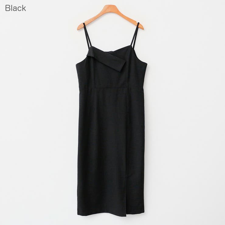 クラシックキャミソールワンピース サイドスリット ハイウエスト | PREMIUM K | 詳細画像1 