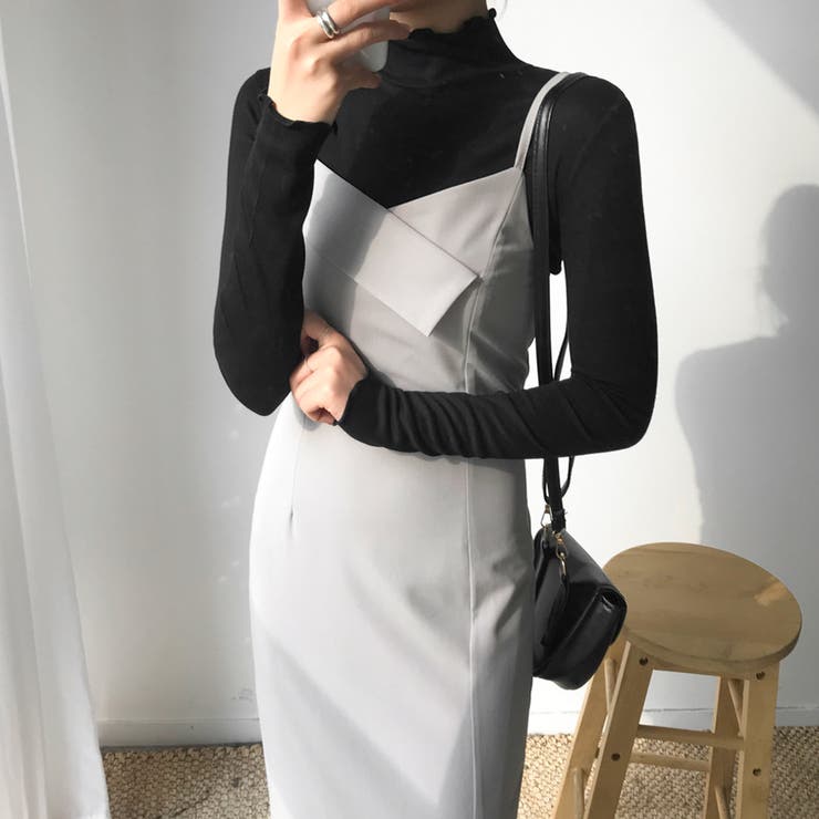 クラシックキャミソールワンピース サイドスリット ハイウエスト | PREMIUM K | 詳細画像10 