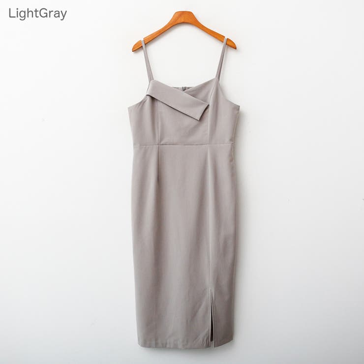 クラシックキャミソールワンピース サイドスリット ハイウエスト | PREMIUM K | 詳細画像9 