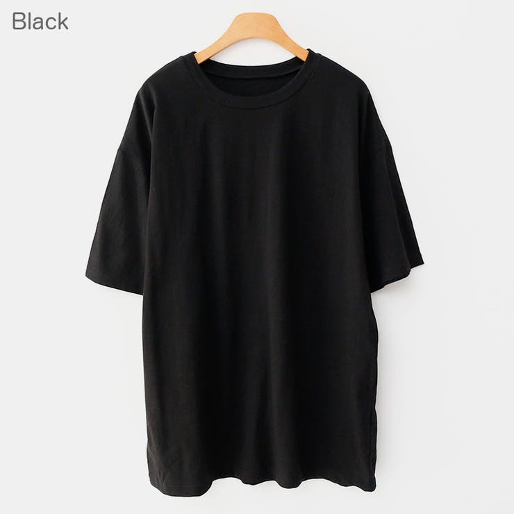 Black | ゆったりコットンTシャツ Tシャツ 半袖 | PREMIUM K