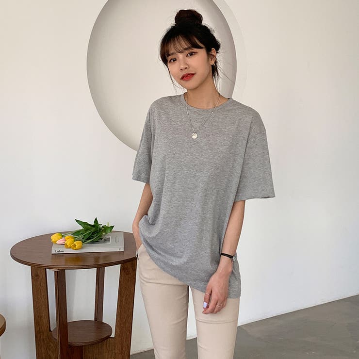 ビックシルエットコットンTシャツ 半袖 ドロップショルダー | PREMIUM K | 詳細画像3 