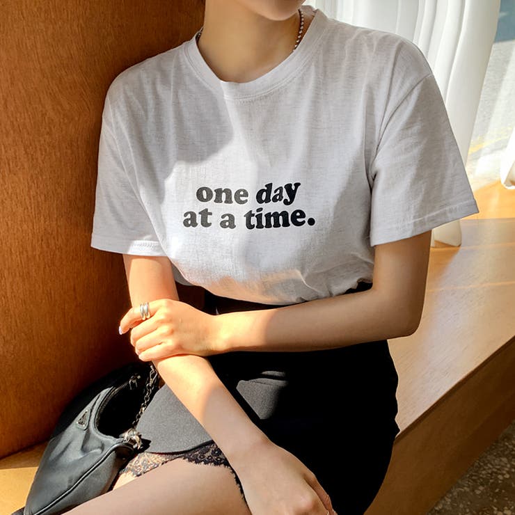 onedayレタリングTシャツ プリント 英字 | PREMIUM K | 詳細画像2 
