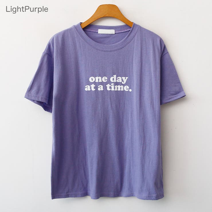 onedayレタリングTシャツ プリント 英字[品番:AD000011927 onedayレタリングTシャツ プリント 英字[品番:AD000011927