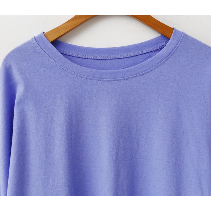 オーバーサイズコットンTシャツ ロングTシャツ スウェットスタイル | PREMIUM K | 詳細画像22 