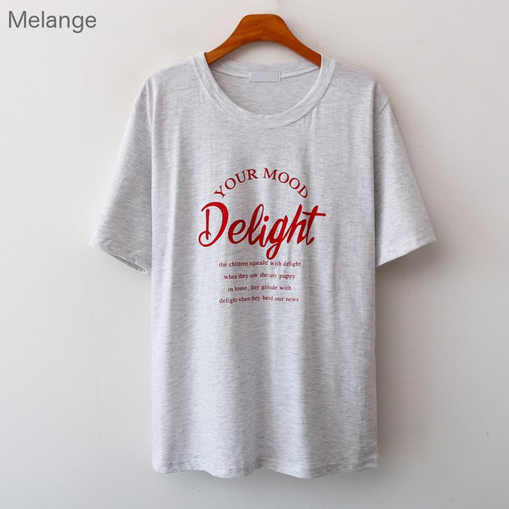 DelightレタリングTシャツ プリント デザイン | PREMIUM K | 詳細画像1 