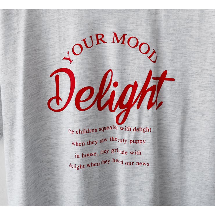 DelightレタリングTシャツ プリント デザイン | PREMIUM K | 詳細画像11 