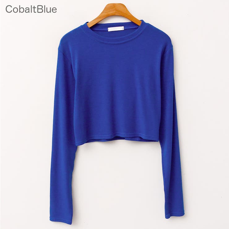 ソフトクロップドロングTシャツ 長袖 ロンT[品番：AD000012383