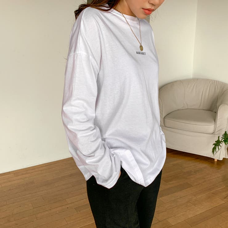 MARGARETレタリングロングTシャツ ロンT 長袖 | PREMIUM K | 詳細画像4 