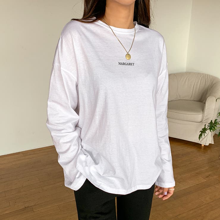 MARGARETレタリングロングTシャツ ロンT 長袖 | PREMIUM K | 詳細画像5 
