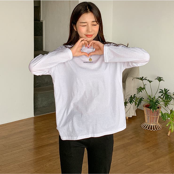 MARGARETレタリングロングTシャツ ロンT 長袖 | PREMIUM K | 詳細画像6 