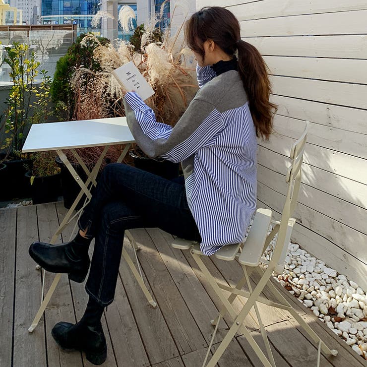 裏起毛サイドスリットデニム ジーンズ クロップド丈 | PREMIUM K | 詳細画像12 