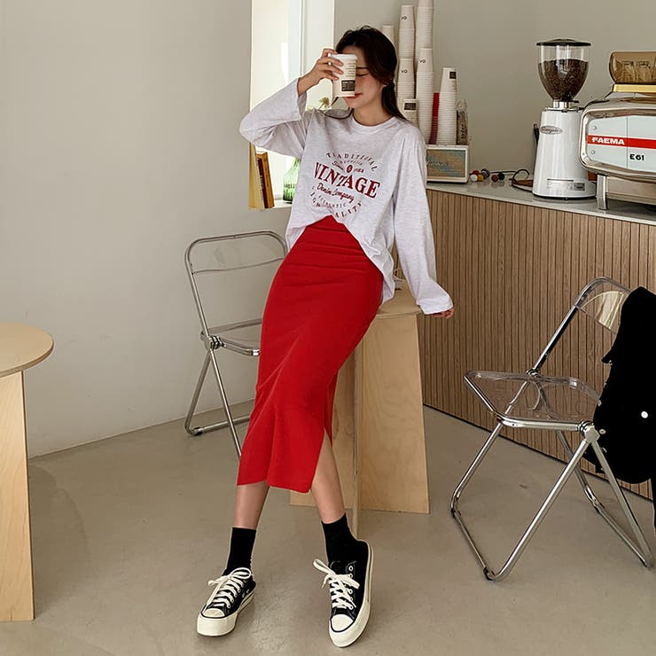 VINTAGEレタリングロングTシャツ ロンT ヴィンテージテイスト | PREMIUM K | 詳細画像3 