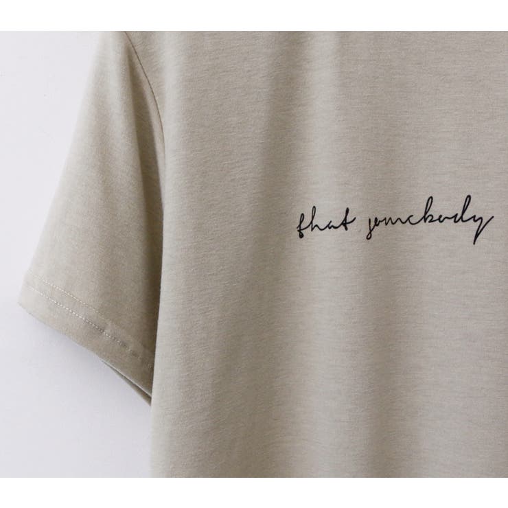 レーヨンミックスレタリングTシャツ ワンポイント 半袖 | PREMIUM K | 詳細画像12 