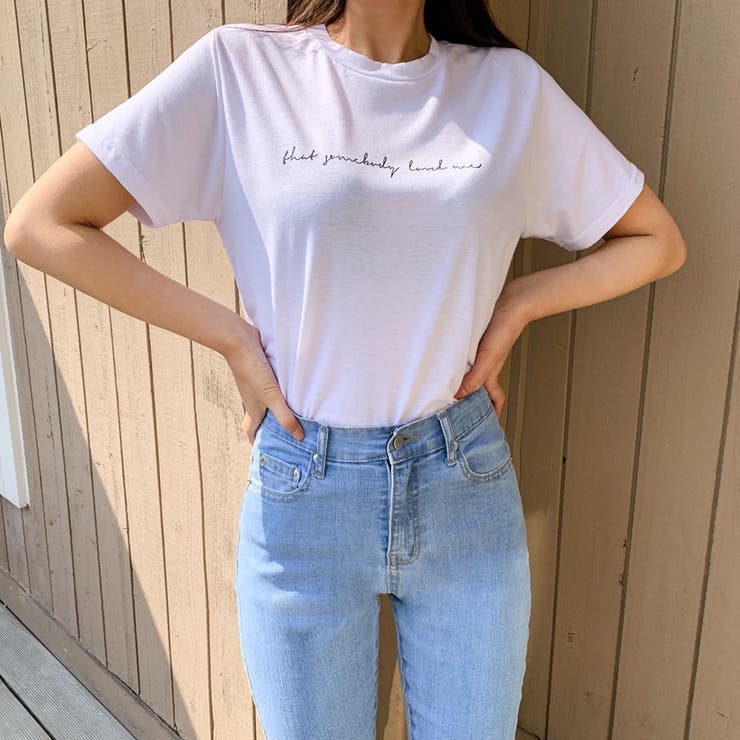 レーヨンミックスレタリングTシャツ ワンポイント 半袖 | PREMIUM K | 詳細画像4 